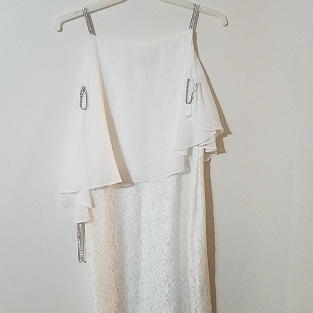 White Lace Special Occasion Dress - Picture 3 of 3